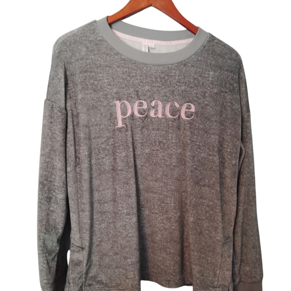 Joyspun Pajama Pant Set "Peace" Size Medium (8-10) - Picture 10 of 12